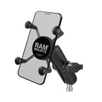 RAM-B-367-UN7U:RAM-B-367-UN7U_1:RAM® X-Grip® Phone Mount with Motorcycle Handlebar Clamp Base