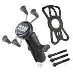 RAM-B-367-UN7U:RAM-B-367-UN7U_1:RAM® X-Grip® Phone Mount with Motorcycle Handlebar Clamp Base