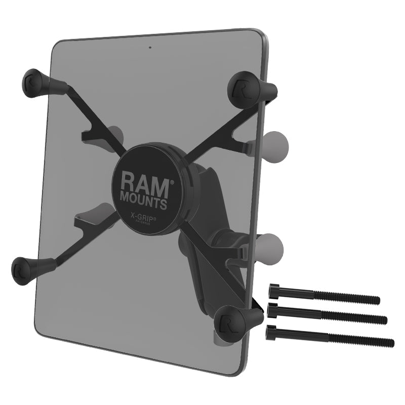 RAM-B-367-UN8U:RAM-B-367-UN8U_1:RAM® X-Grip® with Motorcycle Handlebar Clamp Base for 7"-8" Tablets