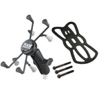 RAM-B-367-UN8U:RAM-B-367-UN8U_1:RAM® X-Grip® with Motorcycle Handlebar Clamp Base for 7"-8" Tablets