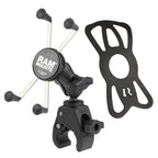 RAM-B-400-A-HOL-UN10BU:RAM-B-400-A-HOL-UN10BU_1:RAM® X-Grip® Large Phone Mount with Tough-Claw™ Small Clamp Base - Short