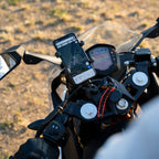 RAM-B-400-A-HOL-UN7BU:RAM-B-400-A-HOL-UN7BU_1:RAM® X-Grip® Phone Mount with RAM® Tough-Claw™ Small Clamp Base - Short