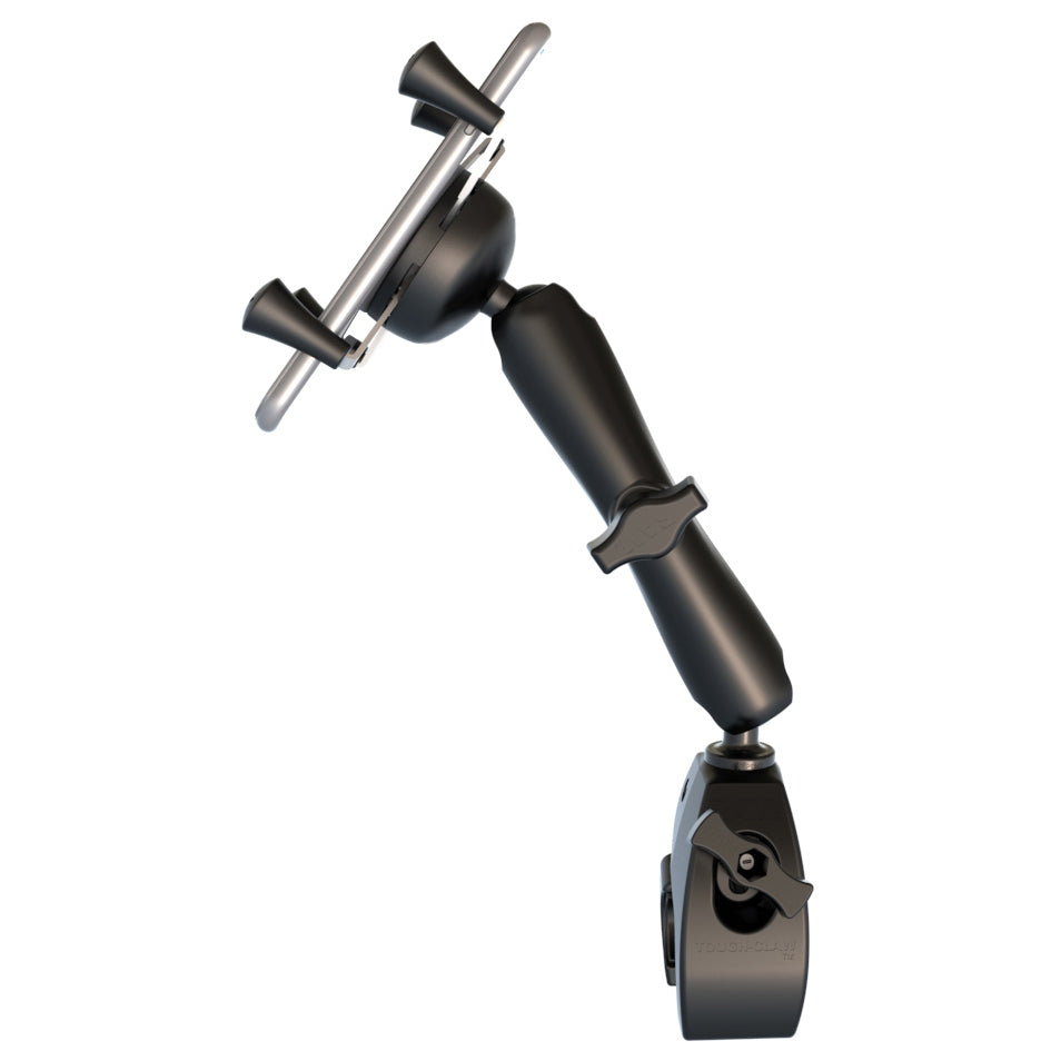 RAM-B-400-C-UN7U:RAM-B-400-C-UN7U_1:RAM® X-Grip® Phone Mount with RAM® Tough-Claw™ Small Clamp Base - Long