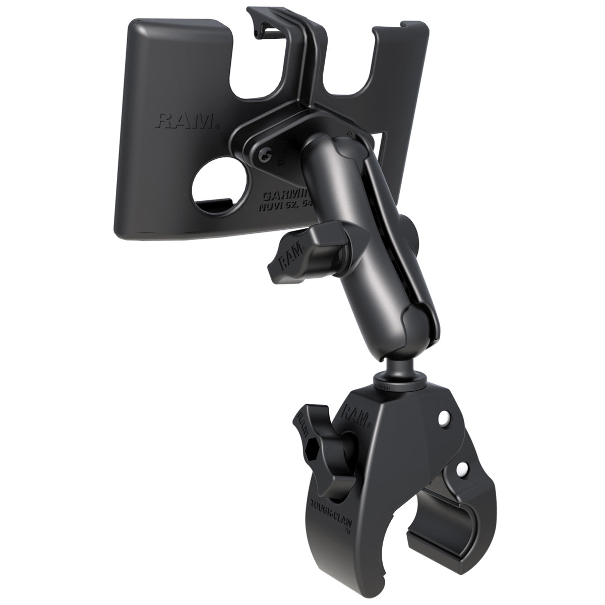 RAM-B-400-GA55U:RAM-B-400-GA55U_1:RAM® Tough-Claw™ Small Clamp Mount for Garmin nuvi 52, 54, 55, 56 & 58