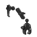 RAM-B-400-GA76U:RAM-B-400-GA76U_1:RAM® Tough-Claw™ Small Clamp Mount with Garmin Spine Clip Holder
