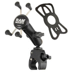 RAM-B-400-HOL-UN7BU:RAM-B-400-HOL-UN7BU_1:RAM® X-Grip® Phone Mount with RAM® Tough-Claw™ Small Clamp Base - Medium