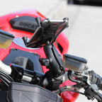 RAM-B-400-HOL-UN7BU:RAM-B-400-HOL-UN7BU_1:RAM® X-Grip® Phone Mount with RAM® Tough-Claw™ Small Clamp Base - Medium