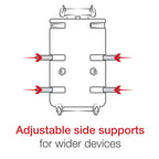RAM-B-400-PD4U:RAM-B-400-PD4U_1:RAM® Quick-Grip™ XL Phone Mount with Small Tough-Claw™ Base - Medium