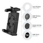 RAM-B-400-PD7U:RAM-B-400-PD7U_1:RAM® Quick-Grip™ Pro XL Phone Mount with Small Tough-Claw™ Base - Medium