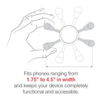 RAM-B-400-UN10U:RAM-B-400-UN10U_1:RAM® X-Grip® Large Phone Mount with Tough-Claw™ Medium Clamp Base