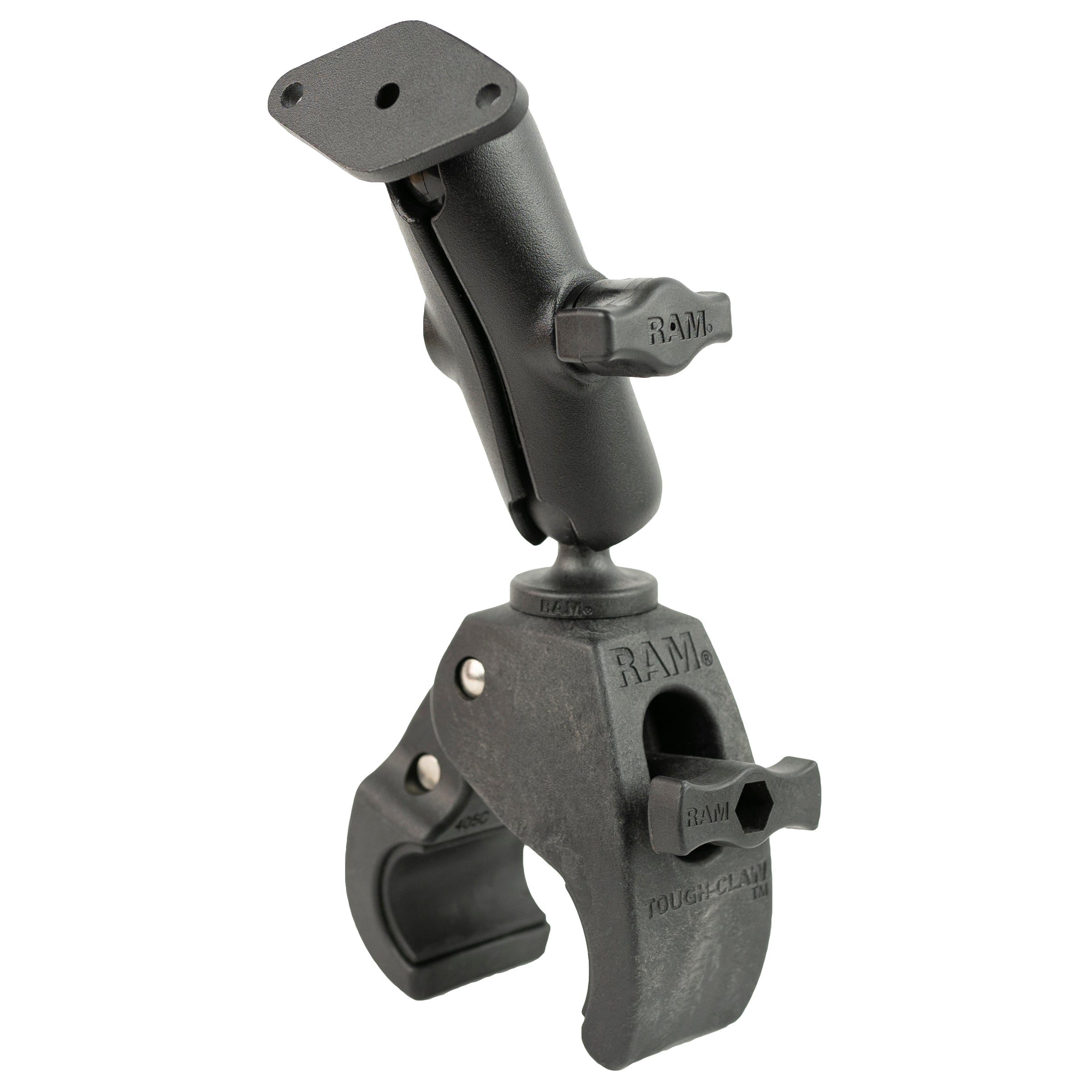 RAM-B-404-238U:RAM-B-404-238U_1:RAM® Tough-Claw™ Medium Clamp Mount with Diamond Plate