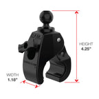 RAM-B-404-C-UN10U:RAM-B-404-C-UN10U_1:RAM® X-Grip® Large Phone Mount with Tough-Claw™ Medium Clamp Base - Long