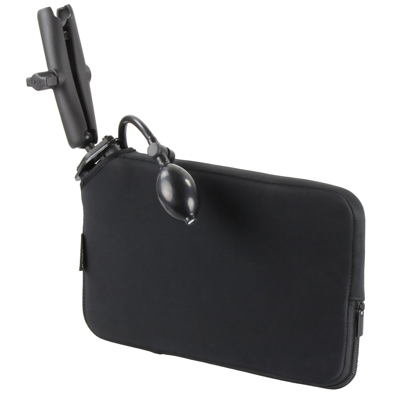 RAM-B-407-201-C-PUMPU:RAM-B-407-201-C-PUMPU_1:RAM® Tough-Wedge™ Mount with Double Socket Arm & Expansion Pouch