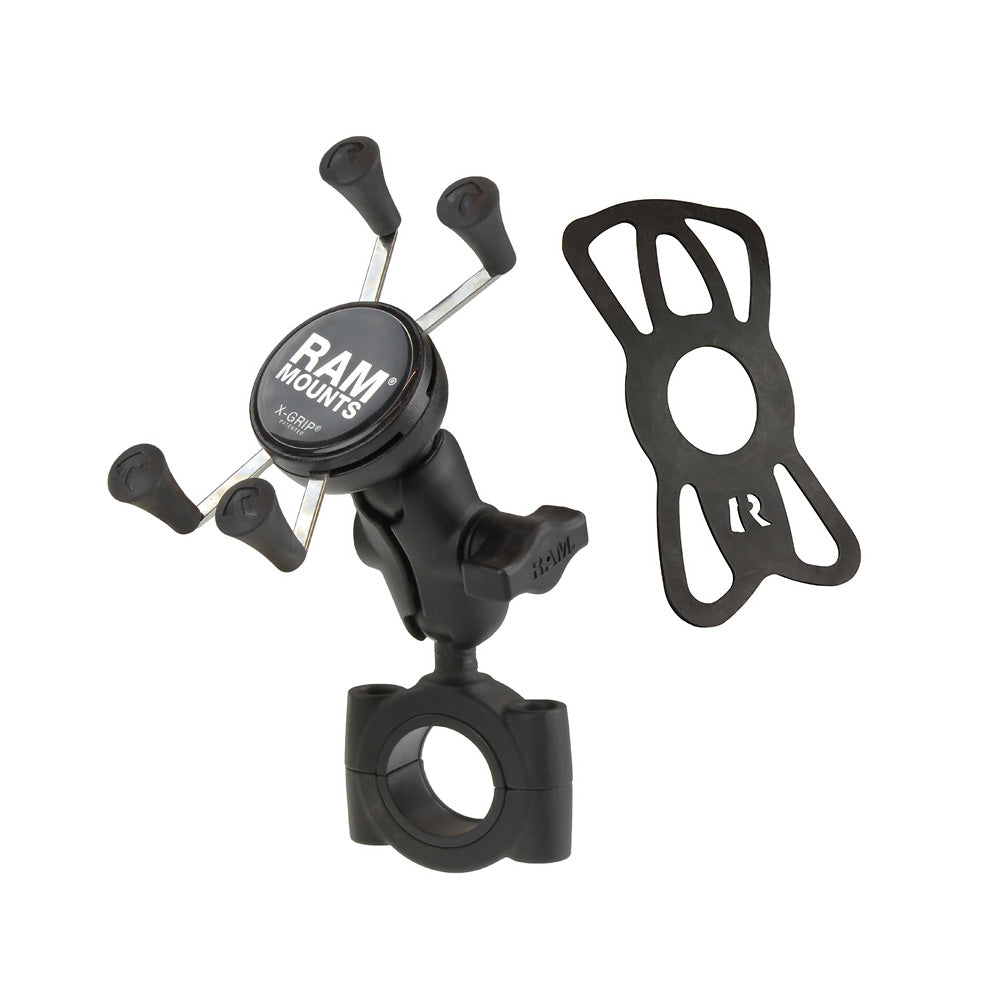 RAM-B-408-112-15-A-UN7U:RAM-B-408-112-15-A-UN7U_1:RAM® X-Grip® Phone Mount with RAM® Torque™ Large Rail Base - Short