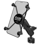 RAM-B-408-37-62-UN10U:RAM-B-408-37-62-UN10U_1:RAM® X-Grip® Large Phone Mount with Torque™ Small Rail Base - Medium Arm