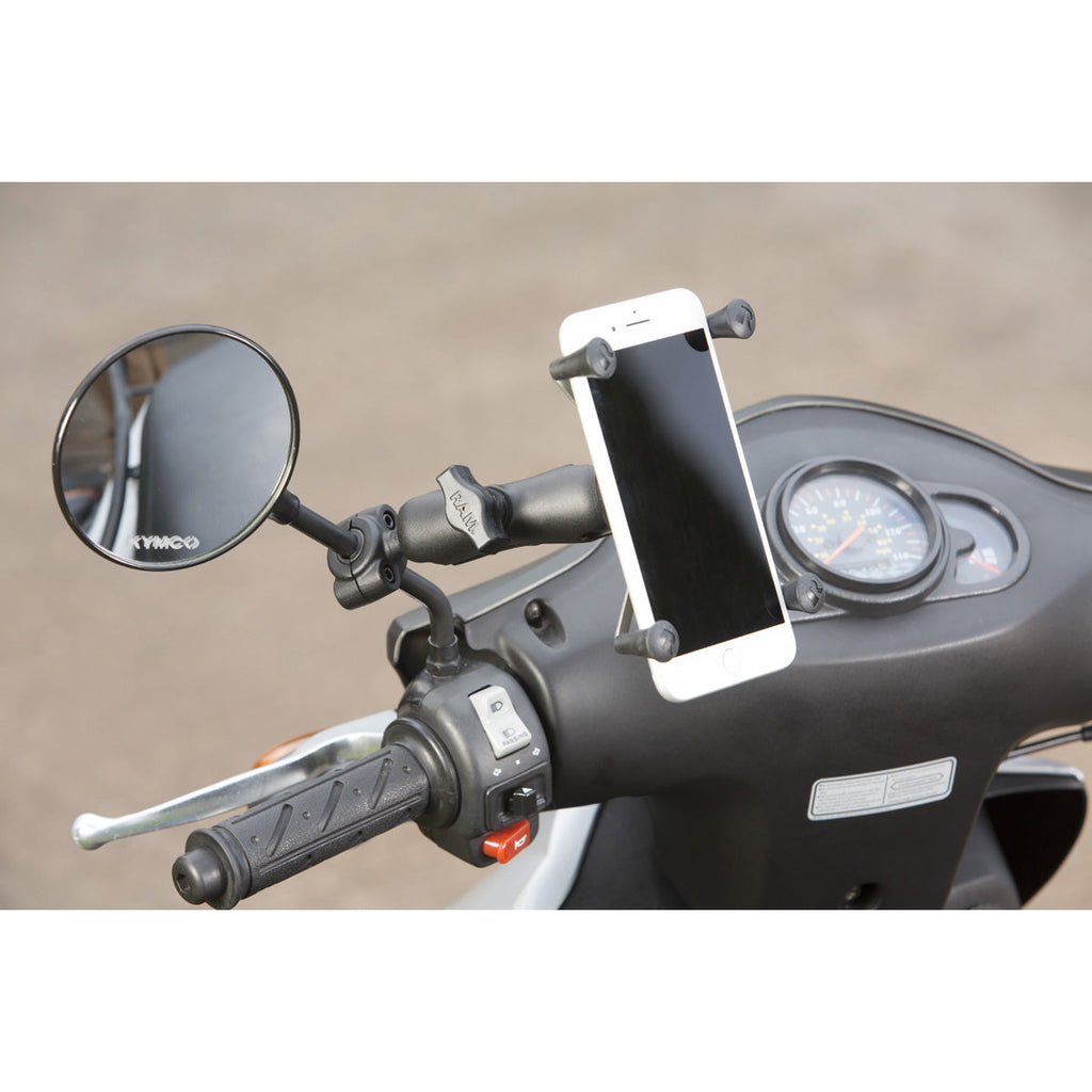 RAM-B-408-37-62-UN10U:RAM-B-408-37-62-UN10U_1:RAM® X-Grip® Large Phone Mount with Torque™ Small Rail Base - Medium Arm