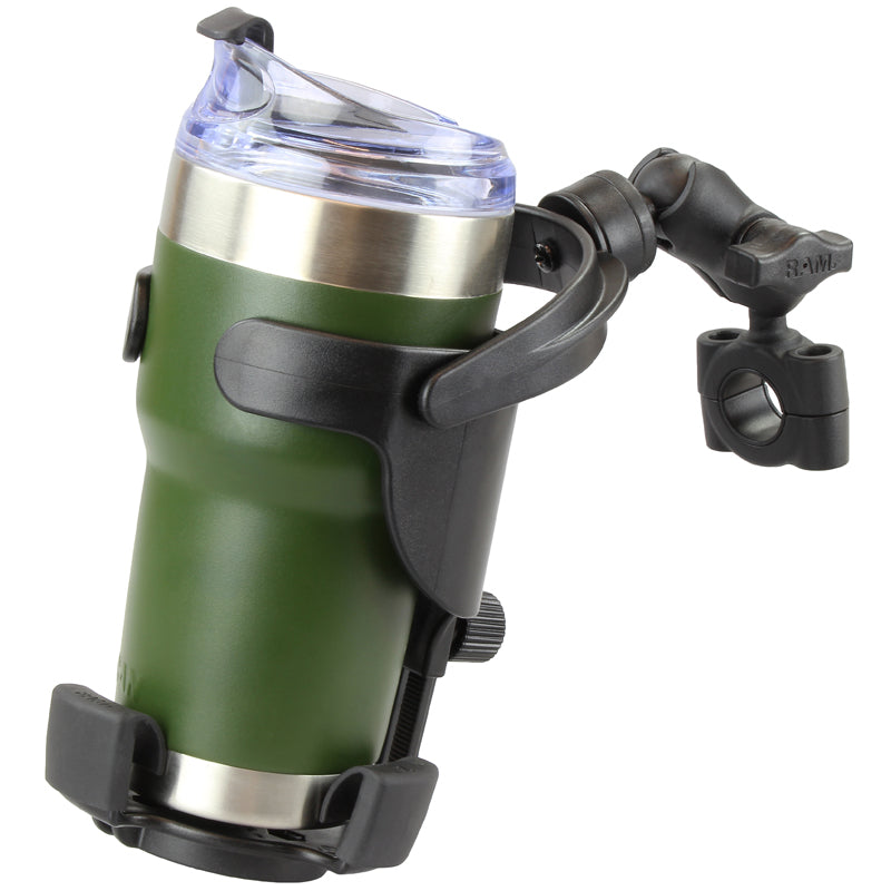 RAM-B-408-75-1-A-417U:RAM-B-408-75-1-A-417U_1:RAM® Level Cup™ XL 32oz Drink Holder with RAM® Torque™ Medium Rail Base