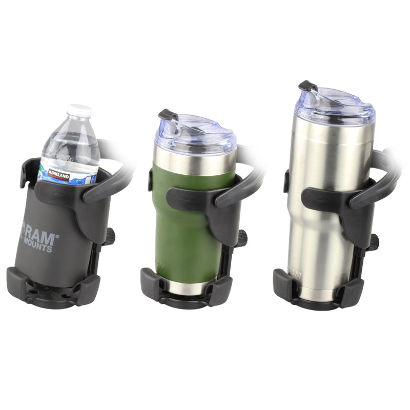 RAM-B-408-75-1-A-417U:RAM-B-408-75-1-A-417U_1:RAM® Level Cup™ XL 32oz Drink Holder with RAM® Torque™ Medium Rail Base