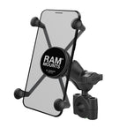 RAM-B-408-75-1-A-UN10:RAM-B-408-75-1-A-UN10_1:RAM® X-Grip® Large Phone Mount with Torque™ Medium Rail Base - Short Arm