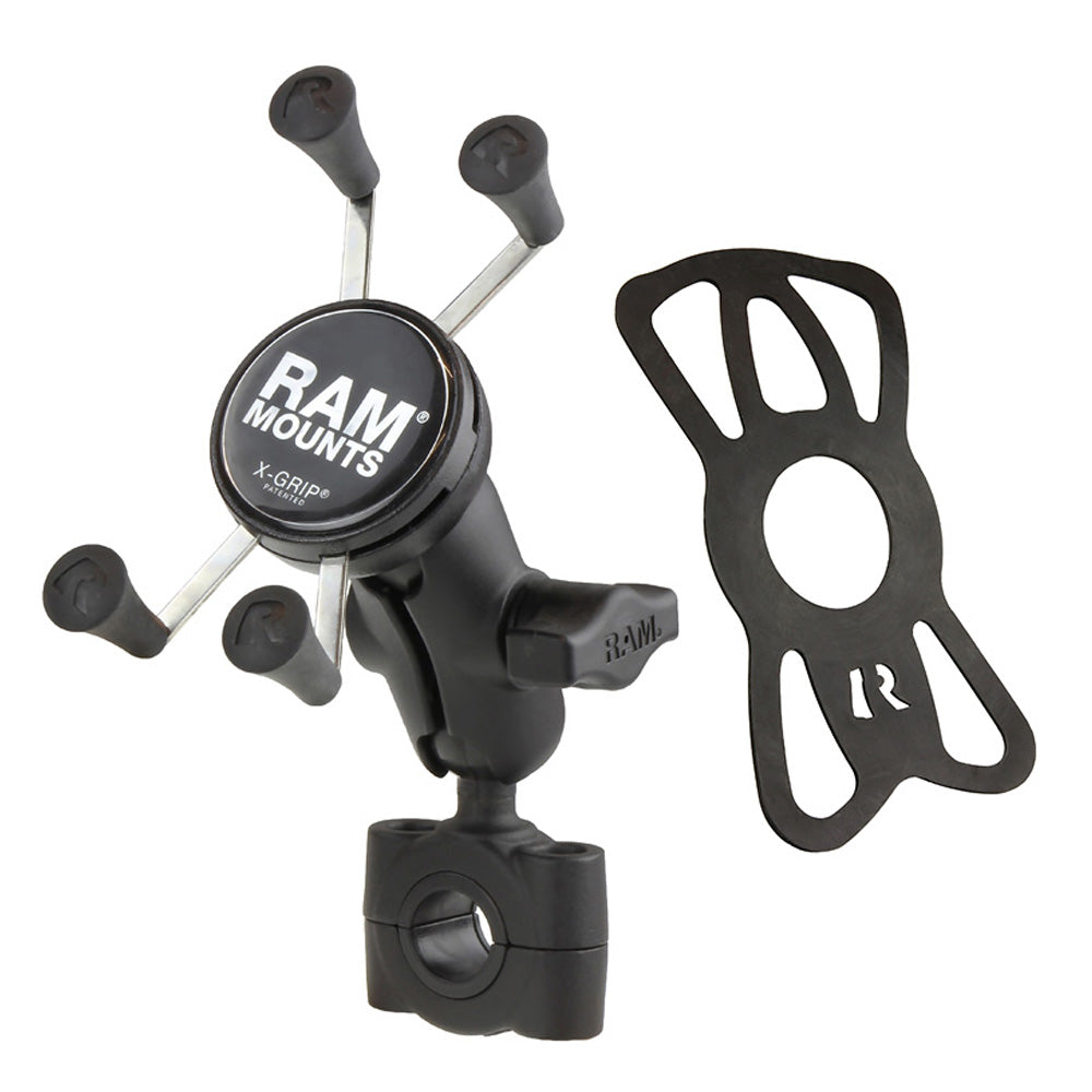 RAM-B-408-75-1-A-UN7U:RAM-B-408-75-1-A-UN7U_1:RAM® X-Grip® Phone Mount with RAM® Torque™ Medium Rail Base - Short