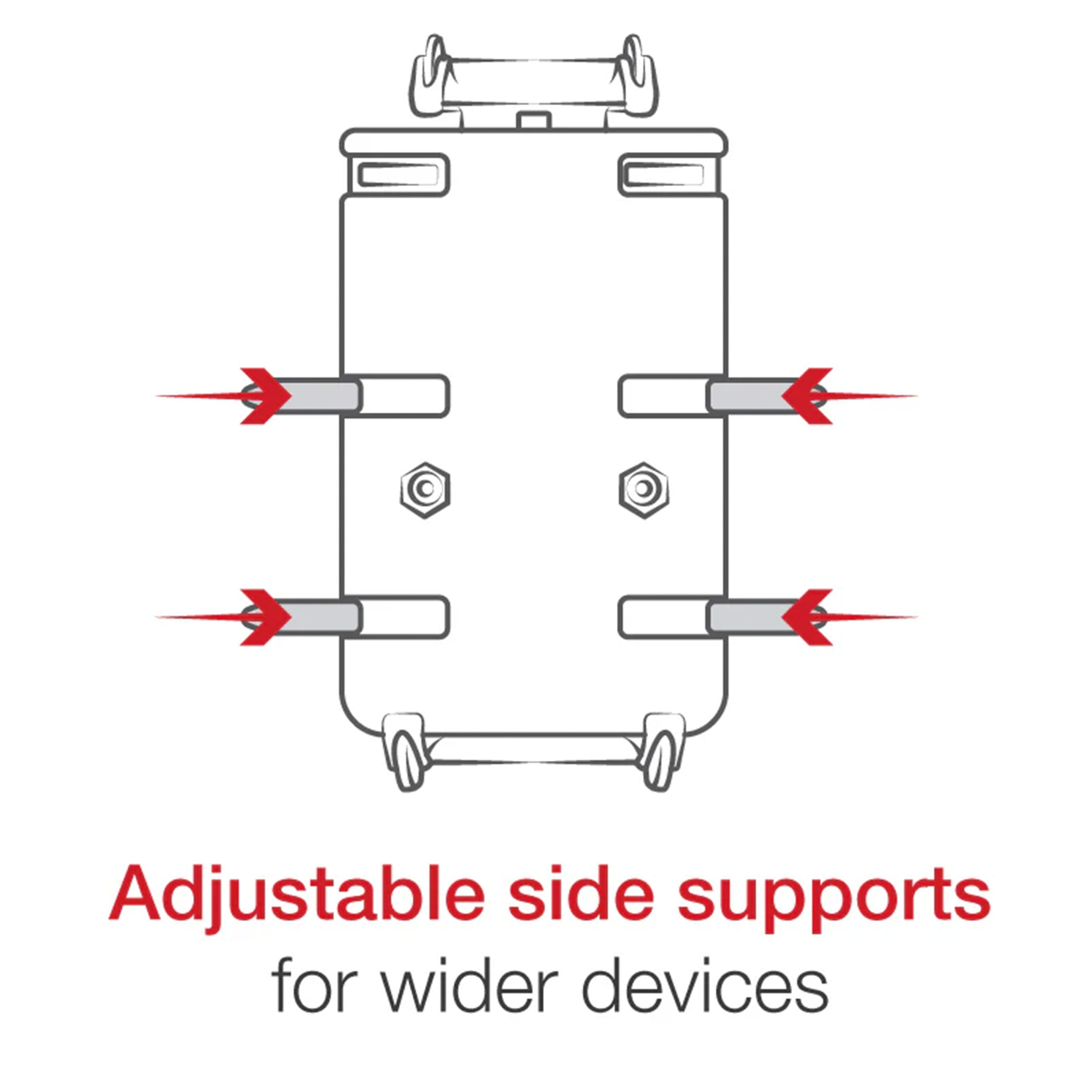 RAM-B-408-75-1-PD4U:RAM-B-408-75-1-PD4U_1:RAM® Quick-Grip™ XL Phone Mount with Medium Torque™ Base - Medium