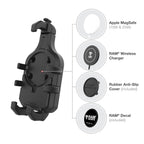 RAM-B-408-75-1-PD5U:RAM-B-408-75-1-PD5U_1:RAM® Quick-Grip™ Pro Phone Mount with Medium Torque™ Base - Medium