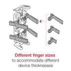 RAM-B-408-75-1-UN4U:RAM-B-408-75-1-UN4U_1:RAM® Finger-Grip™ Universal Mount with Medium Torque™ Base