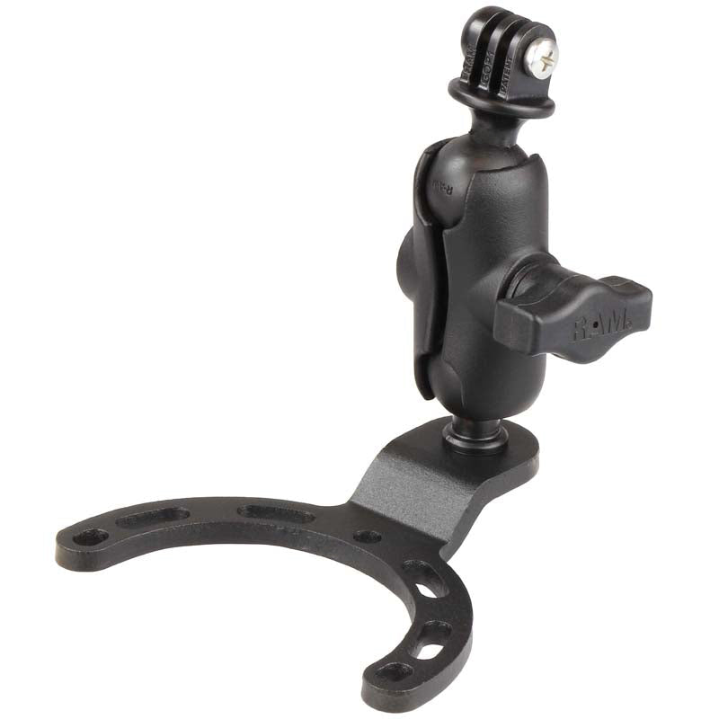 RAM-B-410-A-GOP1U:RAM-B-410-A-GOP1U_1:RAM® Small Gas Tank Mount with Universal Action Camera Adapter