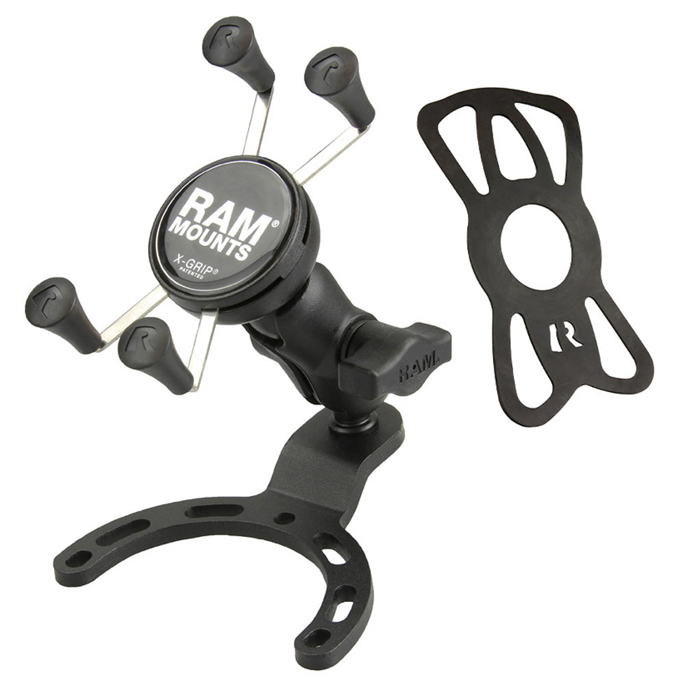 RAM-B-410-A-UN7BU:RAM-B-410-A-UN7BU_1:RAM® X-Grip® Phone Mount with Small Gas Tank Base