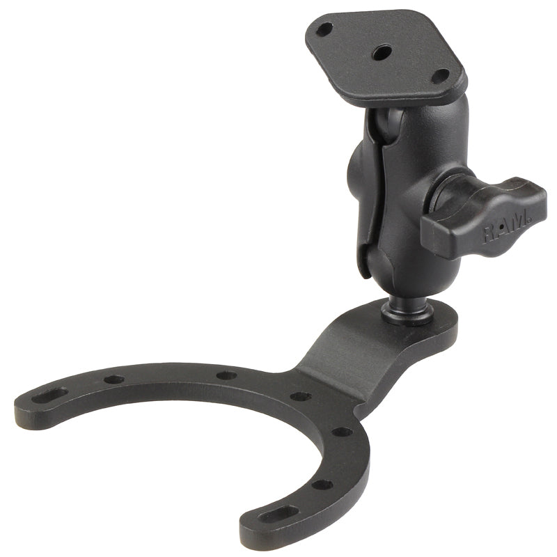 RAM-B-411-A-238U:RAM-B-411-A-238U_1:RAM® Large Gas Tank Mount with Diamond Plate