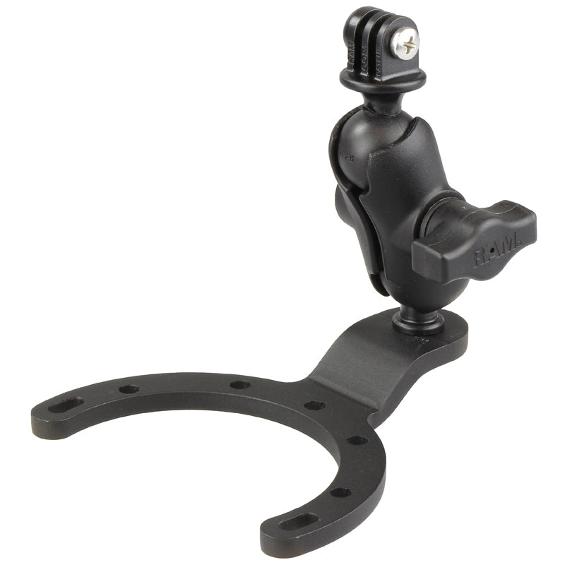 RAM-B-411-A-GOP1U:RAM-B-411-A-GOP1U_1:RAM® Large Gas Tank Mount with Universal Action Camera Adapter