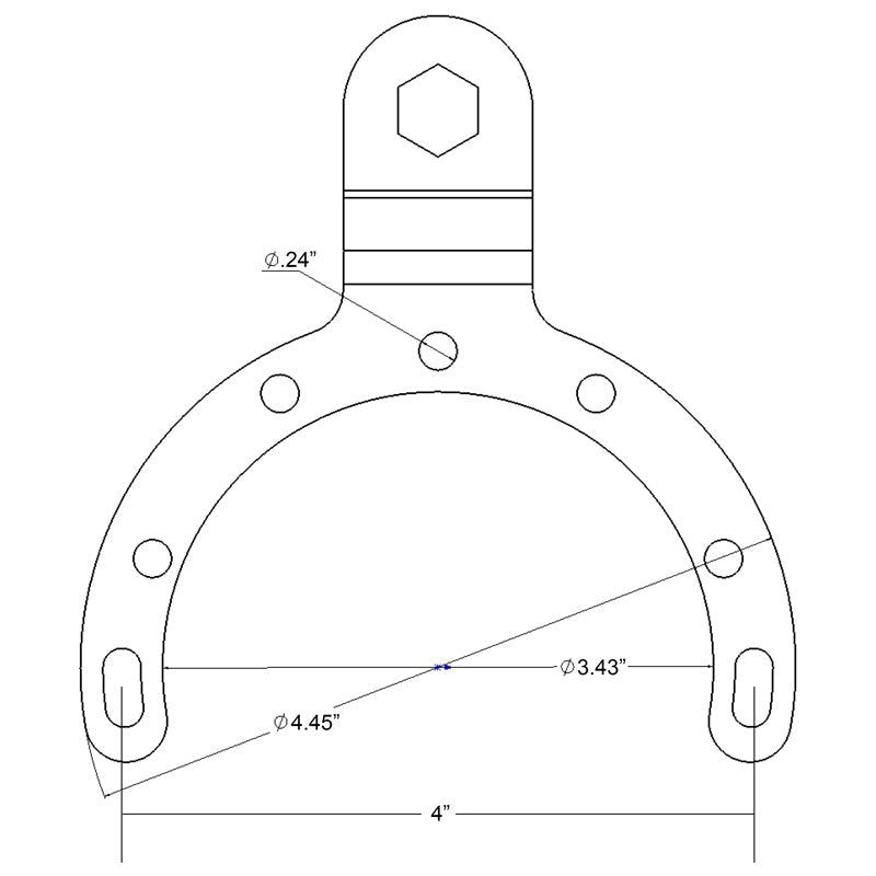 RAM-B-411-A-GOP1U:RAM-B-411-A-GOP1U_1:RAM® Large Gas Tank Mount with Universal Action Camera Adapter