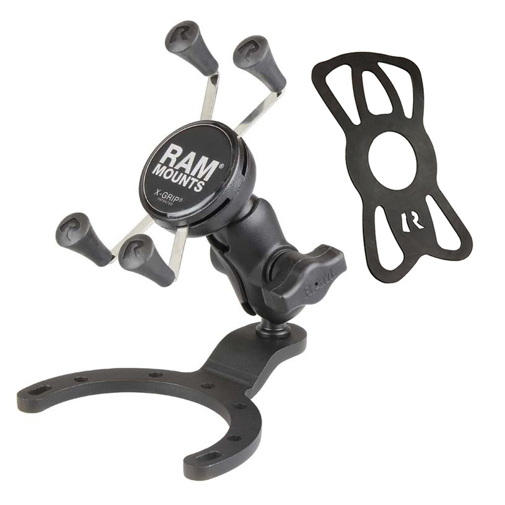 RAM-B-411-A-UN7BU:RAM-B-411-A-UN7BU_1:RAM® X-Grip® Phone Mount with Large Gas Tank Base
