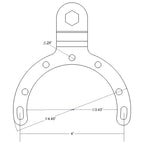 RAM-B-411-A-UN7BU:RAM-B-411-A-UN7BU_1:RAM® X-Grip® Phone Mount with Large Gas Tank Base