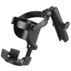 RAM-B-417B-C-201U:RAM-B-417B-C-201U_1:RAM® Level Cup™ XL 32oz Drink Holder with Double Socket Arm