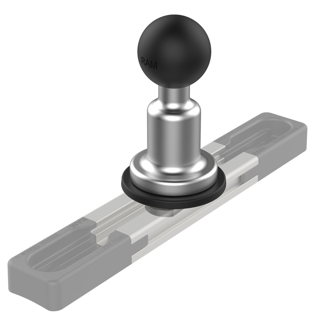 RAM-B-463-TRA1U:RAM-B-463-TRA1U_1:RAM® Aluminum Track Ball Base with T-Bolt Attachment - B Size