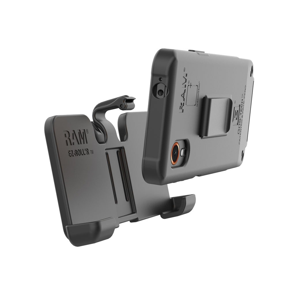 RAM-BC1L-SAM84U:RAM-BC1L-SAM84U_1:RAM® EZ-Roll'r™ Cradle with Belt Clip Lever for XCover 7, 7 Pro & 6 Pro