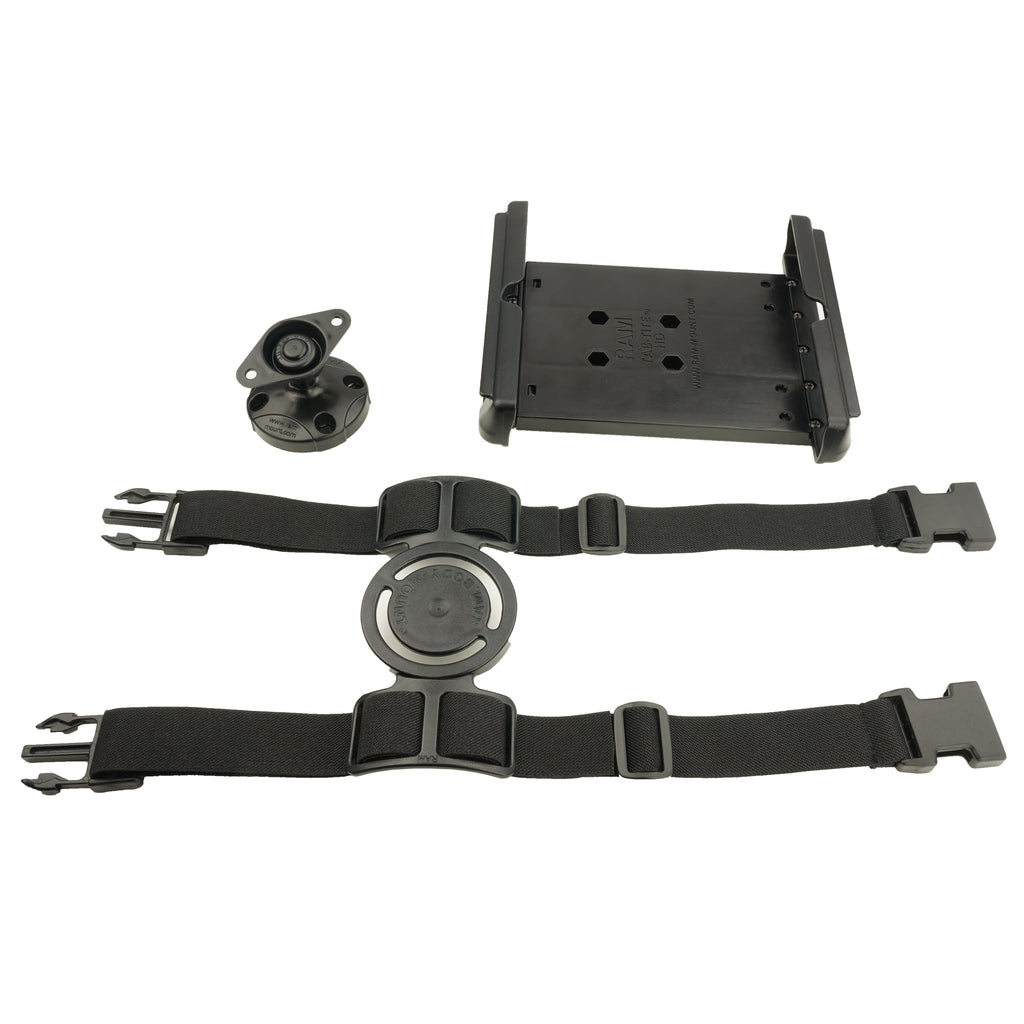 RAM-BM-L1-SB1-TAB12U:RAM-BM-L1-SB1-TAB12U_1:RAM® Tab-Tite™ with Kneeboard Mount for iPad mini with Heavy Duty Cases