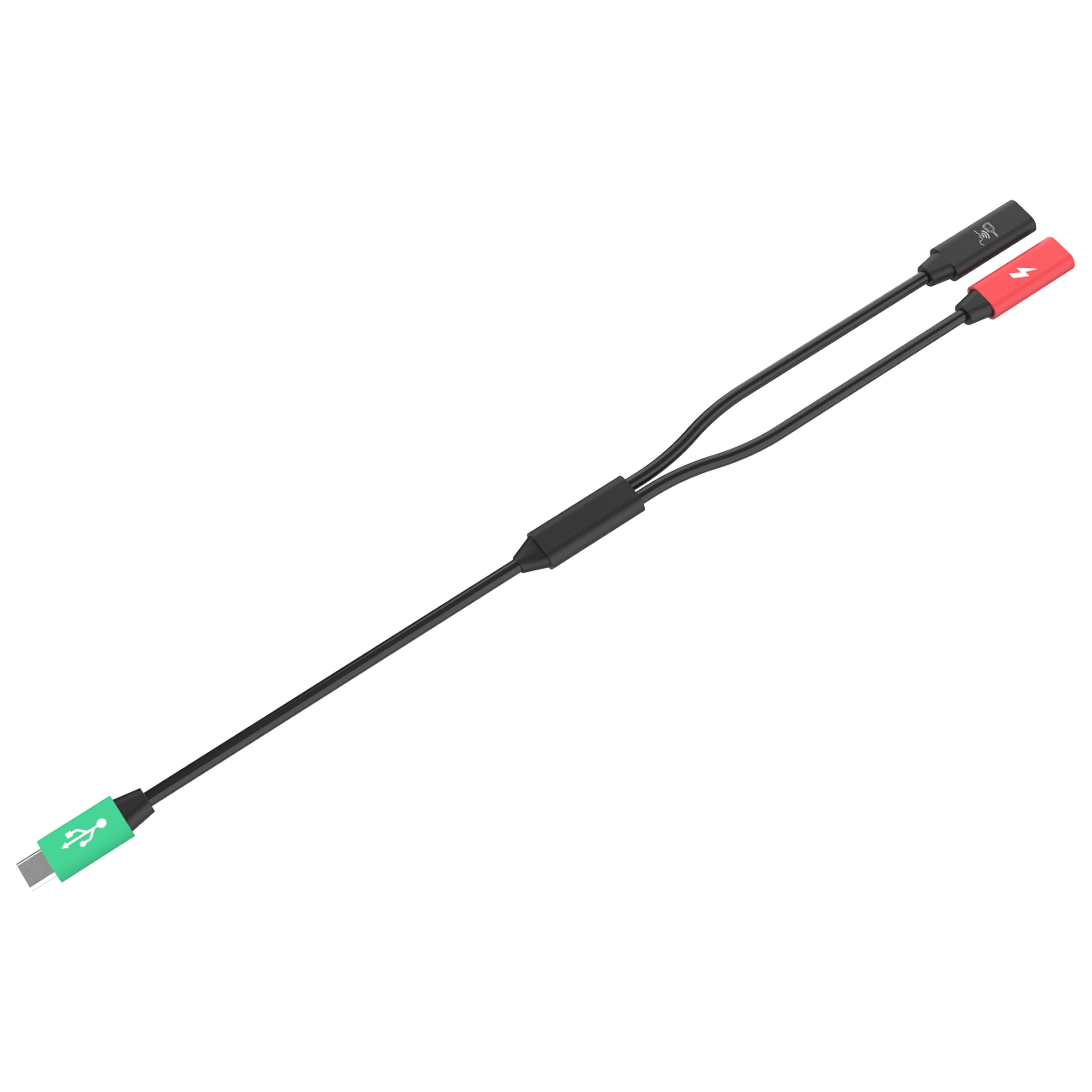 RAM-CAB-CM2CF-1U:RAM-CAB-CM2CF-1U_1:RAM® Y-Split Cable with 1 USB-C Male & 2 USB-C Female Connectors