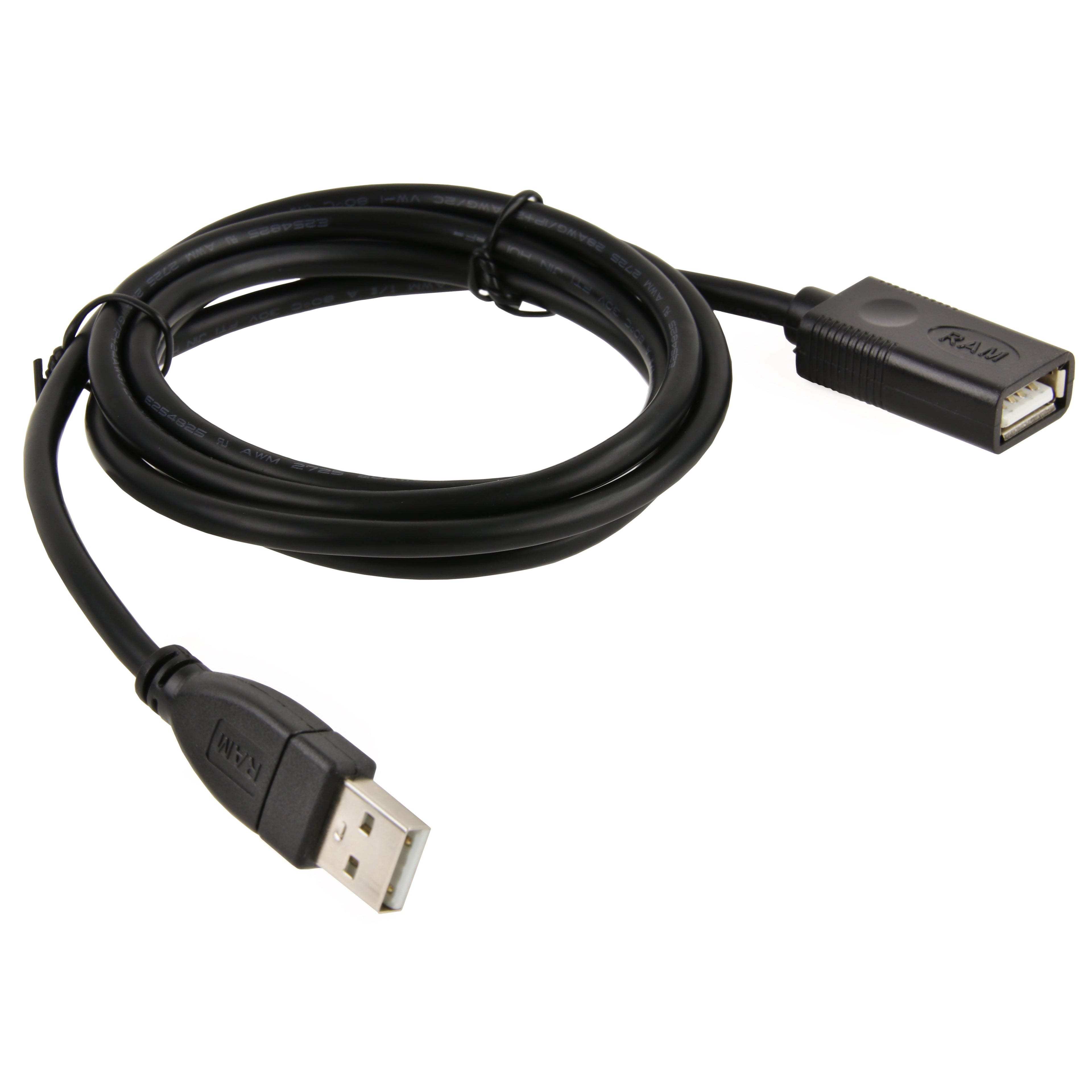 RAM-CAB-USB-AMAFU:RAM-CAB-USB-AMAFU_1:RAM® USB 2.0 Type-A Male to Type-A Female Extension Cable