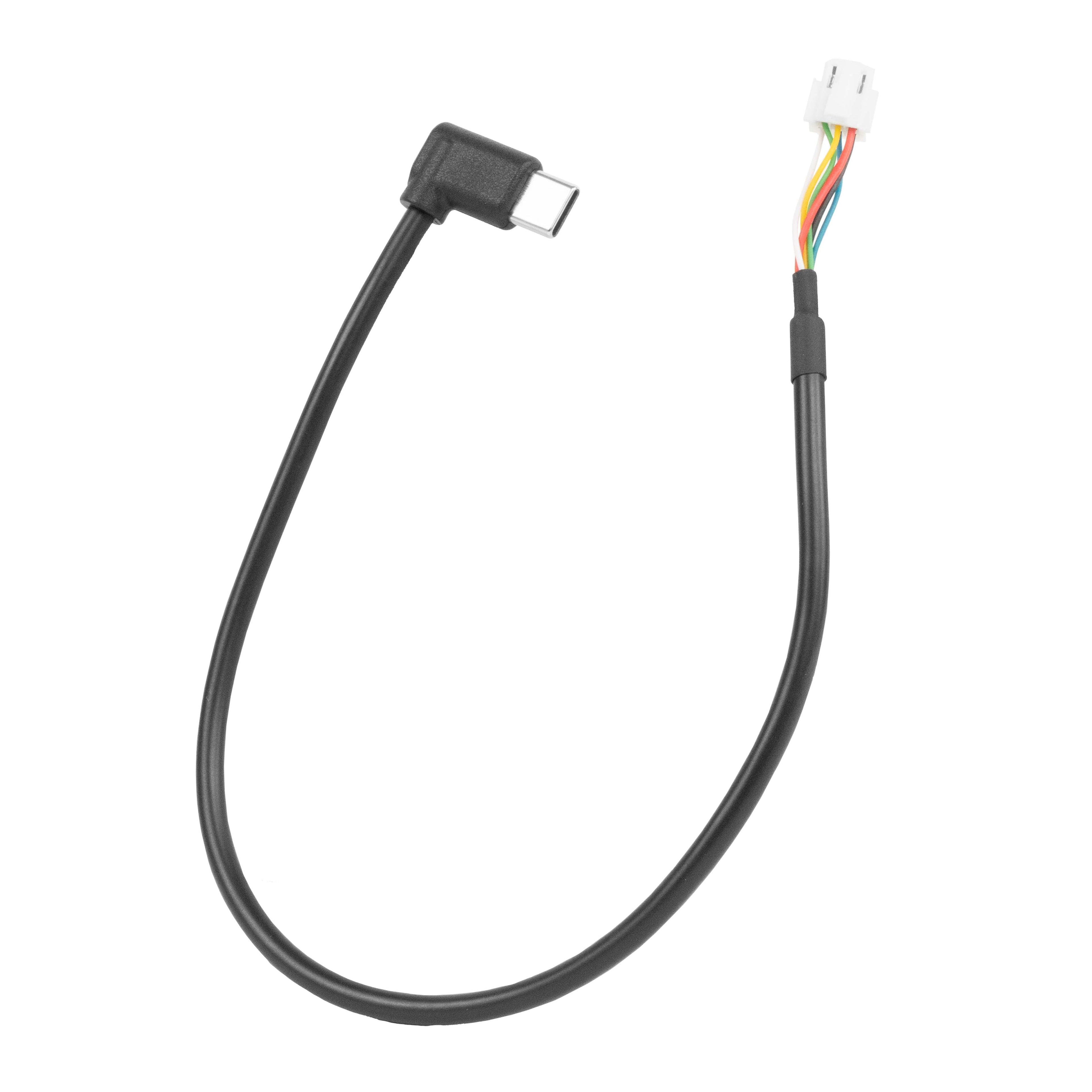 RAM-CAB-USBCM90-JST300U:RAM-CAB-USBCM90-JST300U_1:RAM® 90-Degree USB-C Male to JST  Male Cable – 0.3M Long