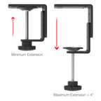 RAM-CC1U:RAM-CC1U_1:RAM® Heavy Duty C-Clamp Base For Ball Bases & Pedestal Mounts