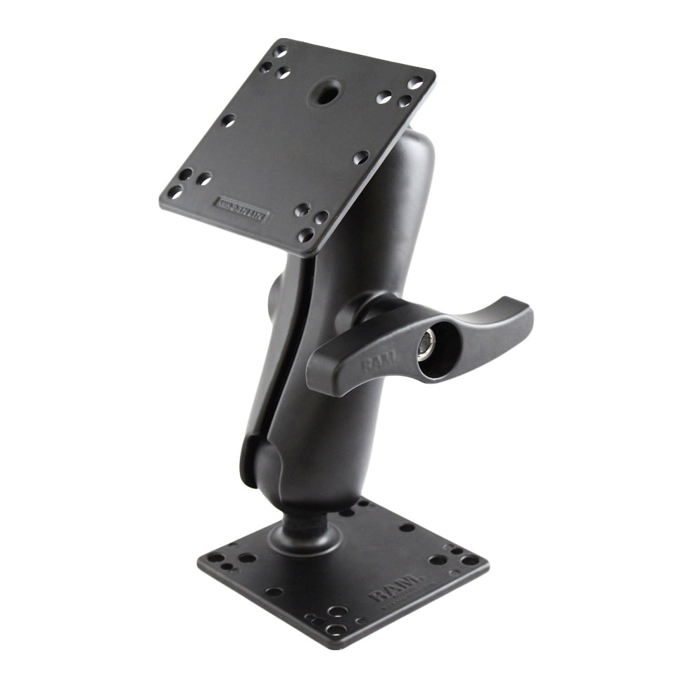 RAM-D-101-NEC1U:RAM-D-101-NEC1U_1:RAM® Double Ball Mount with Two 100x100mm VESA Plates and Large Knob