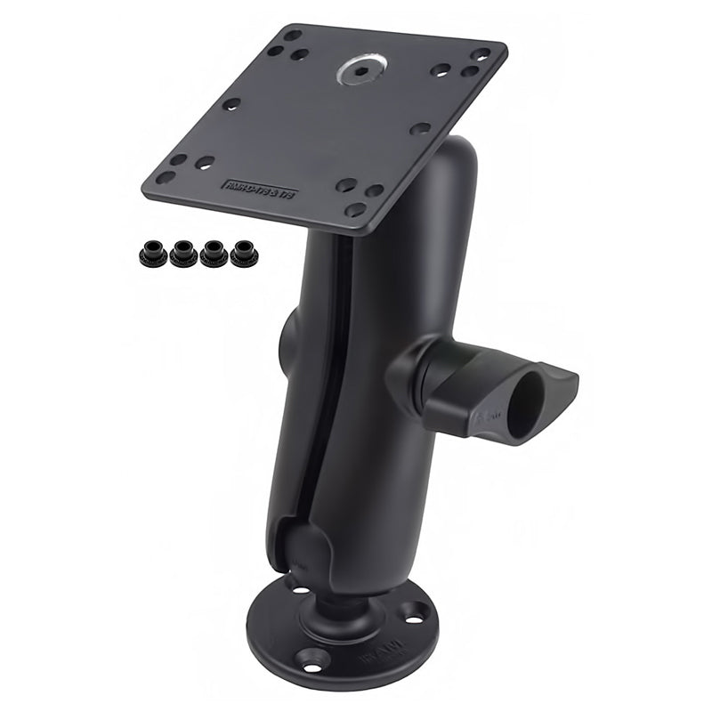 RAM-D-101U-246-IN1:RAM-D-101U-246-IN1_1:RAM® Double Ball Mount with Steel Reinforced 100x100mm VESA Plate