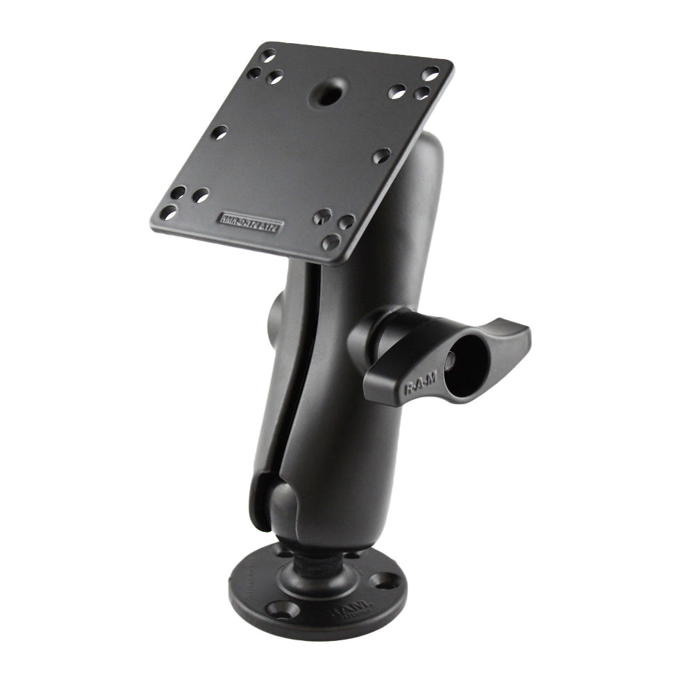 RAM-D-101U-246:RAM-D-101U-246_1:RAM® Double Ball Mount with 100x100mm VESA Plate - D Size Medium