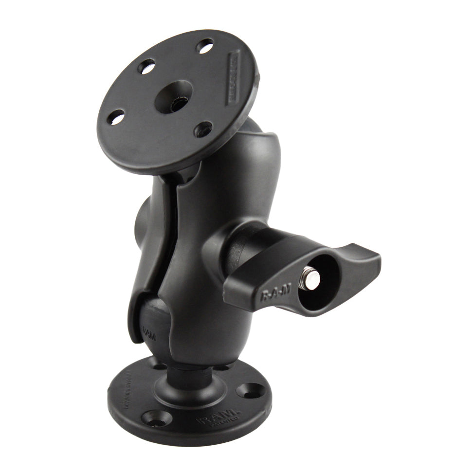 RAM-D-101U-C:RAM-D-101U-C_1:RAM® Double Ball Mount with Two Large Round Plates - D Size Short