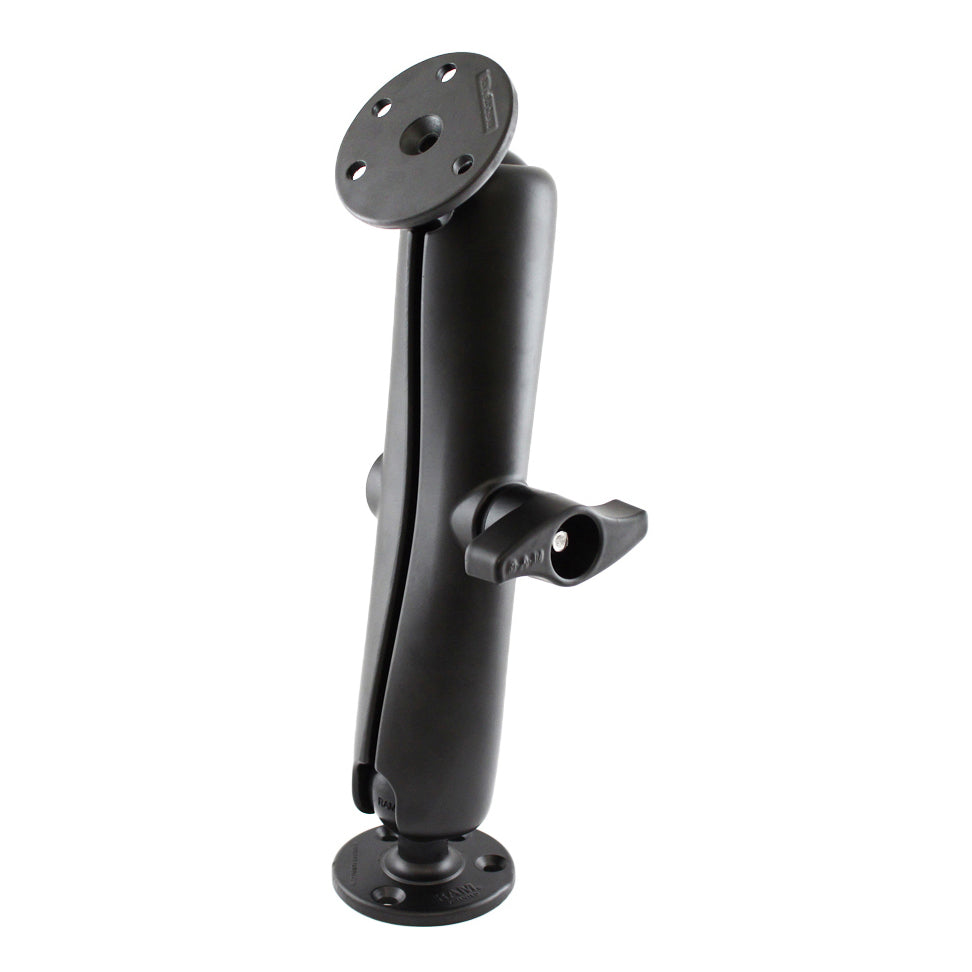 RAM-D-101U-E:RAM-D-101U-E_1:RAM® Double Ball Mount with Two Large Round Plates - D Size Long
