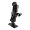 RAM-D-101U-GAM1:RAM-D-101U-GAM1_1:RAM® Double Ball Mount with Round AMPS Plate and 50x100mm VESA Plate