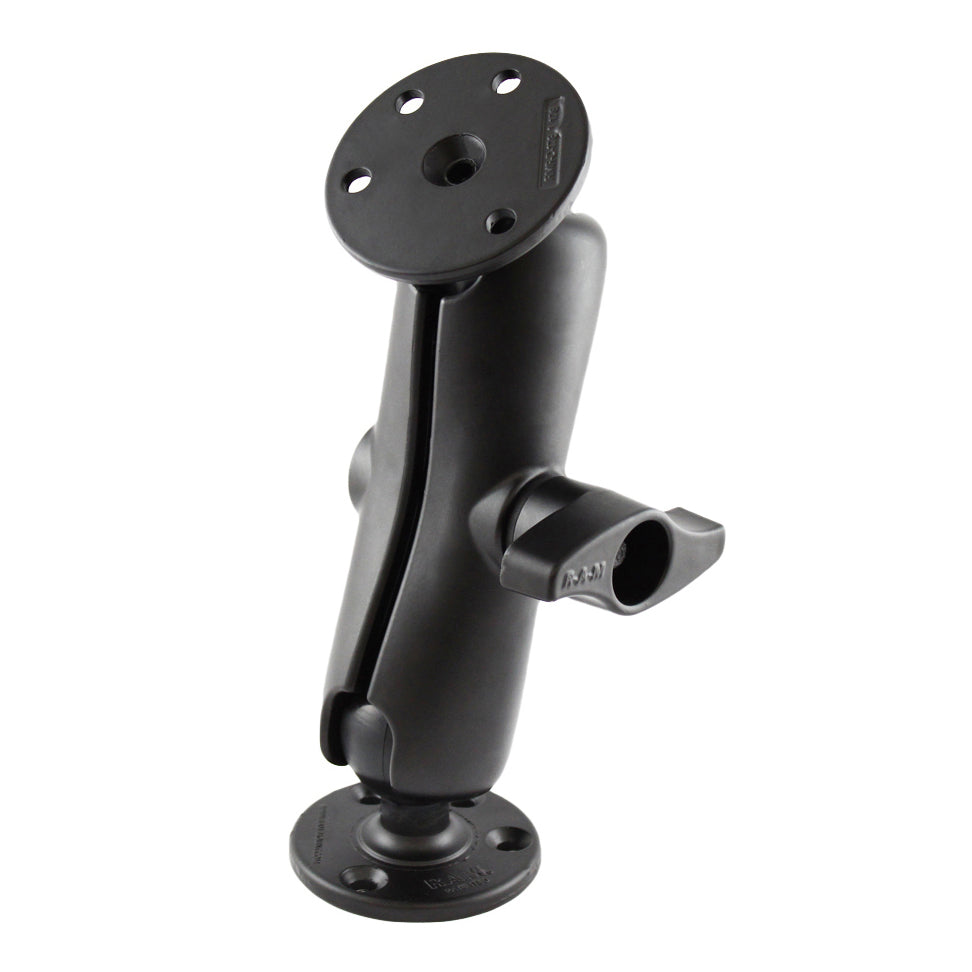 RAM-D-101U:RAM-D-101U_1:RAM® Double Ball Mount with Two Large Round Plates - D Size Medium