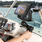 RAM-D-111-KNOB9HU:RAM-D-111-KNOB9HU_1:RAM® Large Marine Electronics Mount with RAM® Hi-Torq Wrench - Medium